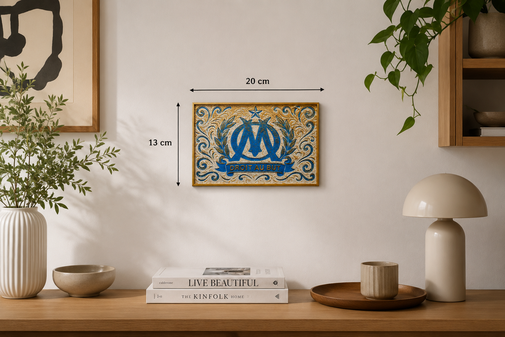 Tableau Décoratif Olympique de Marseille – Design Premium Ornemental