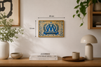 Plaque Ornementale Olympique de Marseille – vue 3