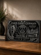 Plaque PSG Double Champion d'Europe | Budapest 2026 – vue 5