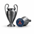 Pack Champions PSG | Trophée + Écusson 3D – vue 2