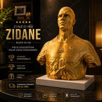 Sculpture Zinedine Zidane 1998 | Art Voronoi | Icône du Football | 15–25 cm